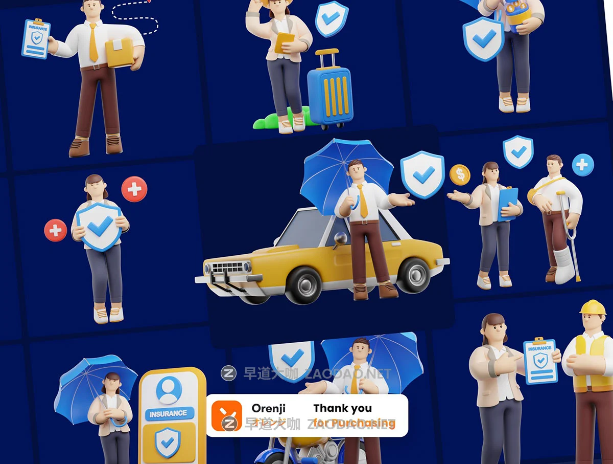 25款高级人寿企业保险业务3d人物角色图标插图blender模型/png免抠图设计素材 Life Insurance 3D Character Pack插图6 25款高级人寿企业保险业务3d人物角色图标插图blender模型/png免抠图设计素材 Life Insurance 3D Character Pack插图6