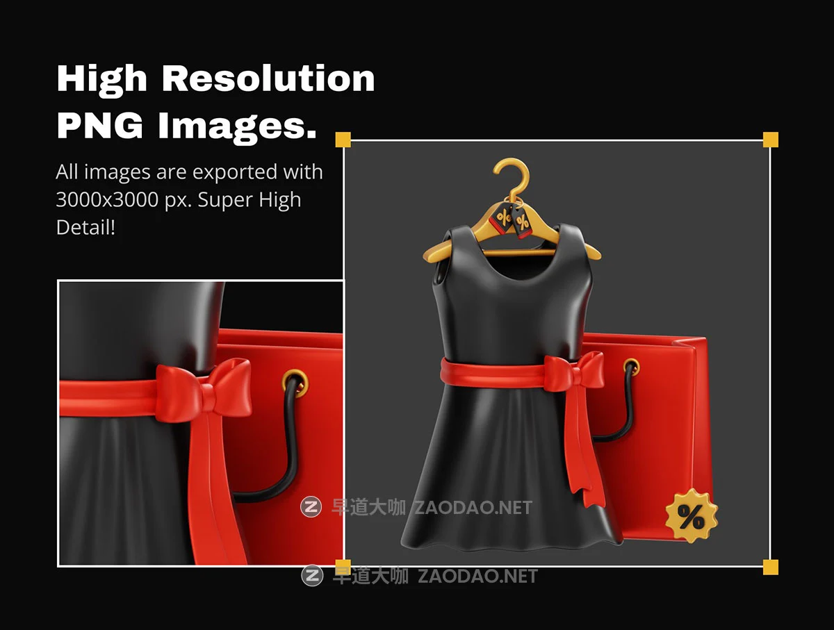 10款黑色星期五电商时装打折促销特卖3D插图图标设计blender/obj/png格式素材 Black Friday Fashion Sale 3D Illustration插图2 10款黑色星期五电商时装打折促销特卖3D插图图标设计blender/obj/png格式素材 Black Friday Fashion Sale 3D Illustration插图2