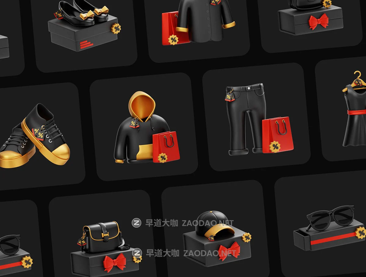 10款黑色星期五电商时装打折促销特卖3D插图图标设计blender/obj/png格式素材 Black Friday Fashion Sale 3D Illustration插图5 10款黑色星期五电商时装打折促销特卖3D插图图标设计blender/obj/png格式素材 Black Friday Fashion Sale 3D Illustration插图5