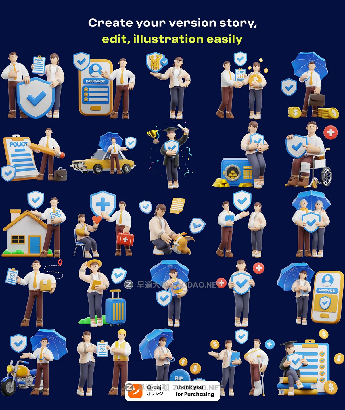 25款高级人寿企业保险业务3d人物角色图标插图blender模型/png免抠图设计素材 Life Insurance 3D Character Pack插图10 25款高级人寿企业保险业务3d人物角色图标插图blender模型/png免抠图设计素材 Life Insurance 3D Character Pack插图10
