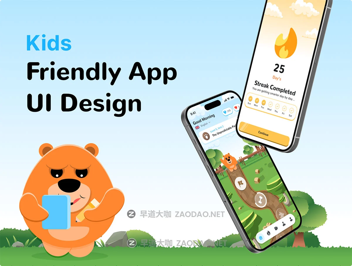 40+屏高级游戏化儿童早教英语语言学习手机应用程序app ui界面设计figma模板套件 Mieo – Language Learning App UI Kit插图1 40+屏高级游戏化儿童早教英语语言学习手机应用程序app ui界面设计figma模板套件 Mieo – Language Learning App UI Kit插图1