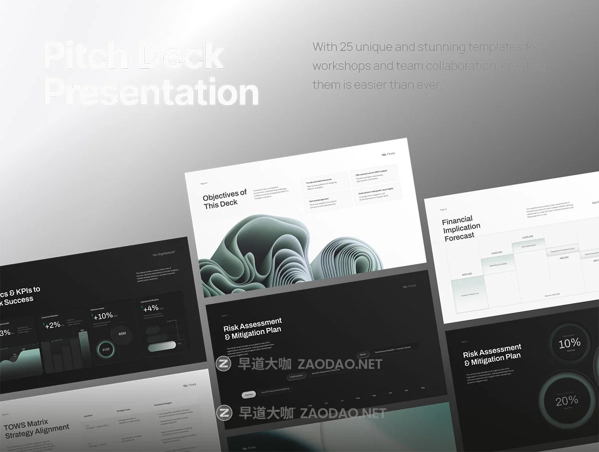 25页商业战略业务规划策划企业年度报表简报幻灯片设计figma/ppt模板 Pitch Deck SWOT & Strategy Frameworks Business Planning插图1 25页商业战略业务规划策划企业年度报表简报幻灯片设计figma/ppt模板 Pitch Deck SWOT & Strategy Frameworks Business Planning插图1