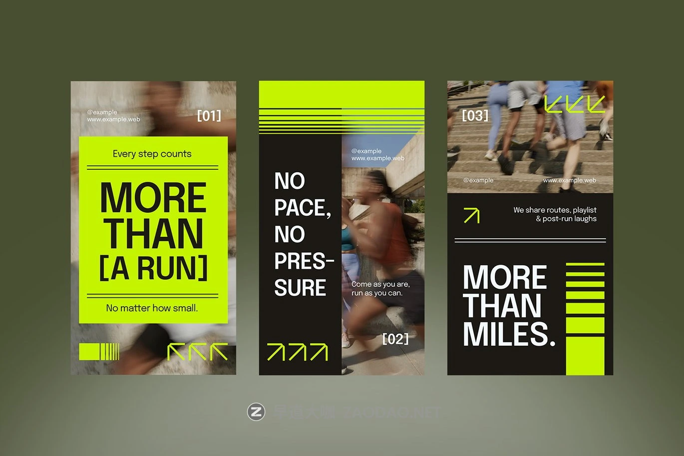 现代跑步俱乐部品牌推广电商海报设计PSD/AI设计模板 Green Modern Running Club Promotion IG Story 006插图1 现代跑步俱乐部品牌推广电商海报设计PSD/AI设计模板 Green Modern Running Club Promotion IG Story 006插图1