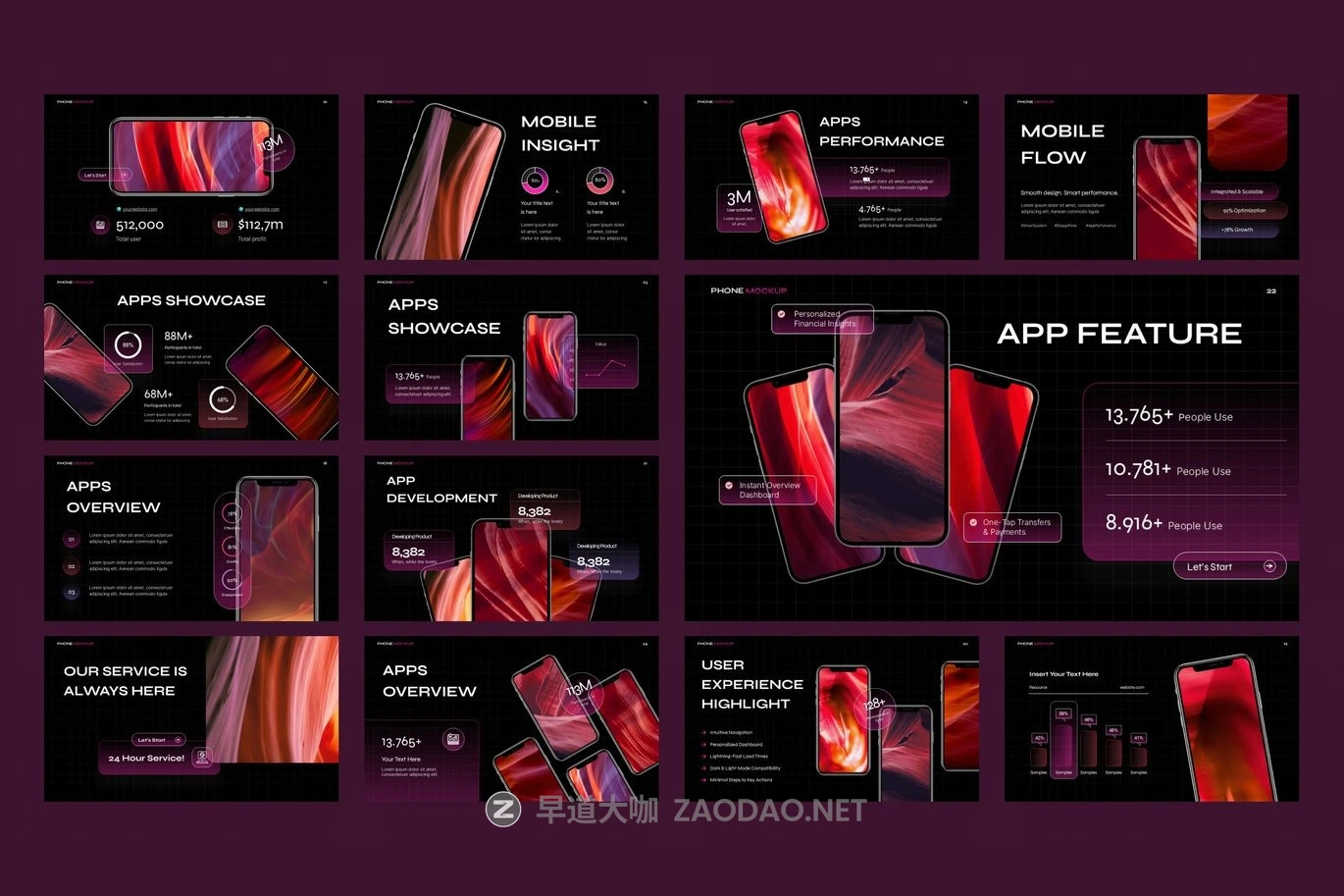 现代时尚手机品牌营销策划演示文稿设计ppt模版 Phone Mockup PowerPoint插图2 现代时尚手机品牌营销策划演示文稿设计ppt模版 Phone Mockup PowerPoint插图2