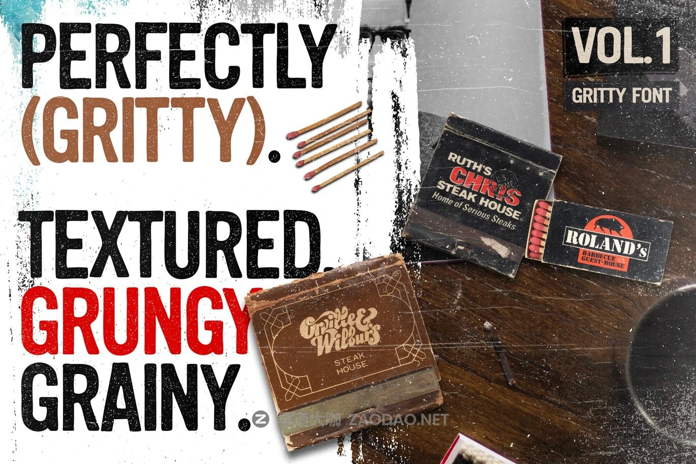 时尚复古杂志海报徽标设计无衬线英文字体安装包 Rickshaw – Gritty Display Font插图2 时尚复古杂志海报徽标设计无衬线英文字体安装包 Rickshaw – Gritty Display Font插图2