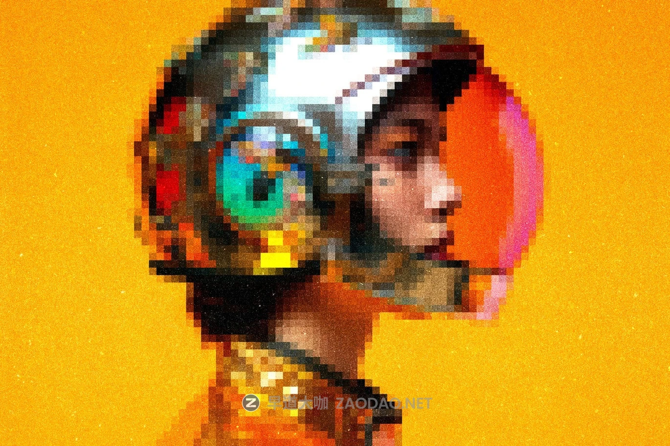 创意像素风马赛克照片效果ps特效滤镜样机 Pixel Photo Effect插图1 创意像素风马赛克照片效果ps特效滤镜样机 Pixel Photo Effect插图1