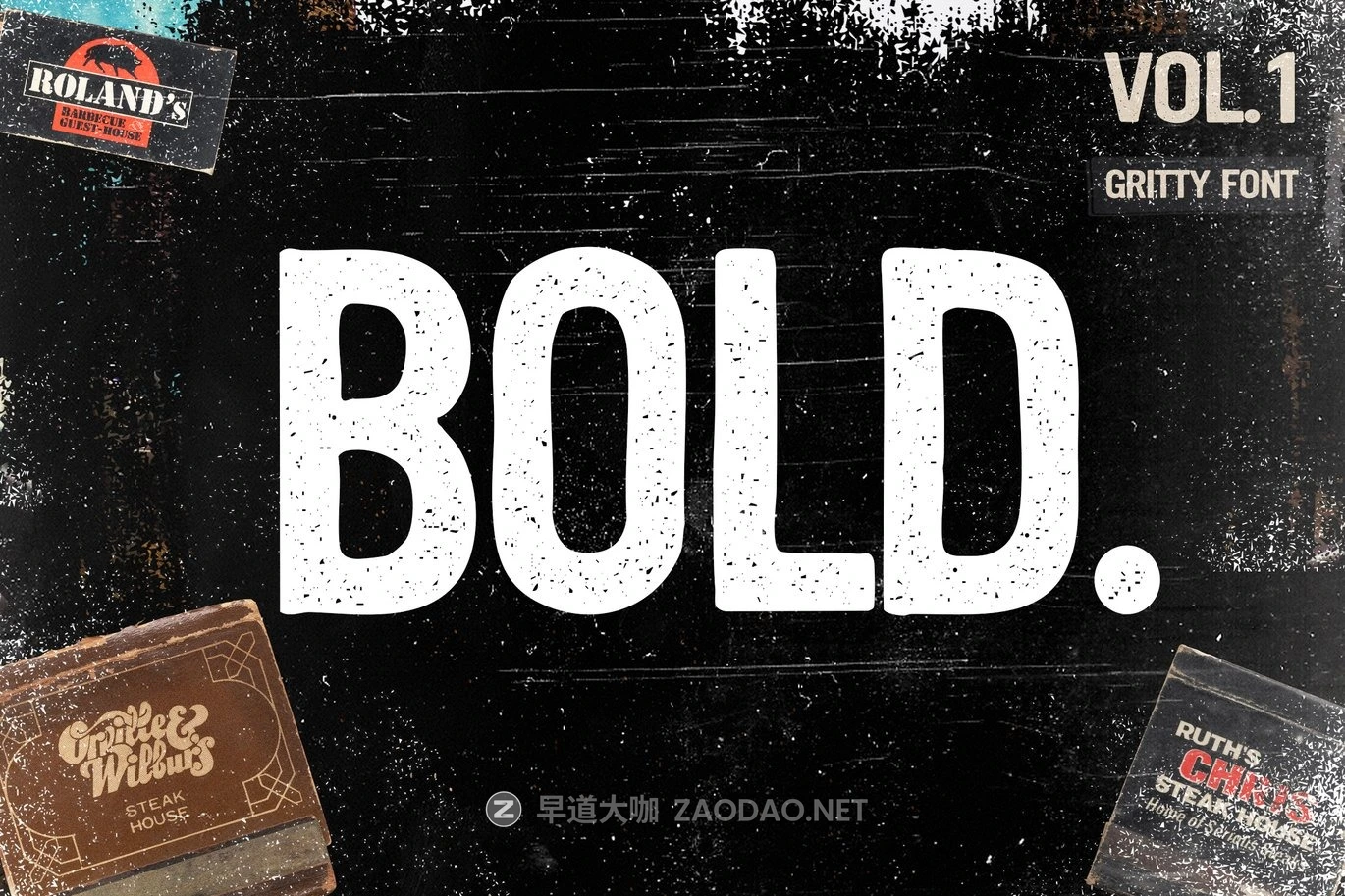 时尚复古杂志海报徽标设计无衬线英文字体安装包 Rickshaw – Gritty Display Font插图3 时尚复古杂志海报徽标设计无衬线英文字体安装包 Rickshaw – Gritty Display Font插图3
