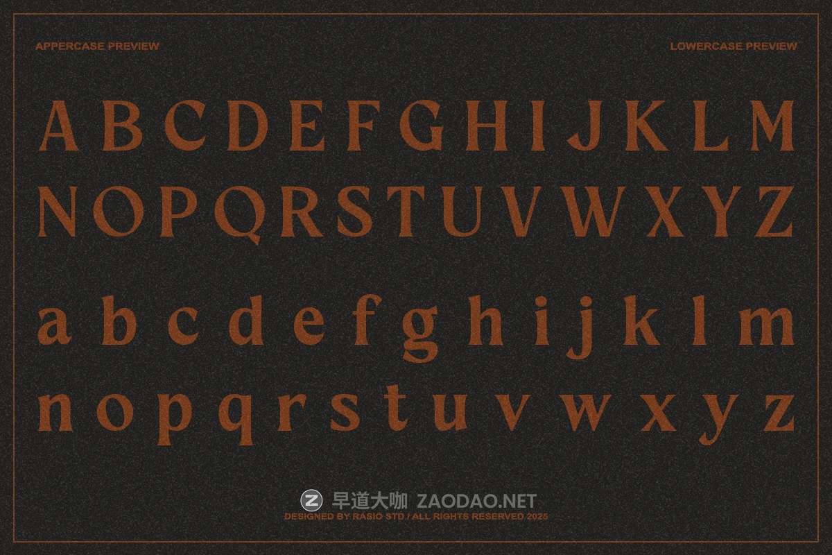 优雅复古品牌海报徽标设计衬线英文字体安装包 Eregine Retro Serif Font插图7 优雅复古品牌海报徽标设计衬线英文字体安装包 Eregine Retro Serif Font插图7