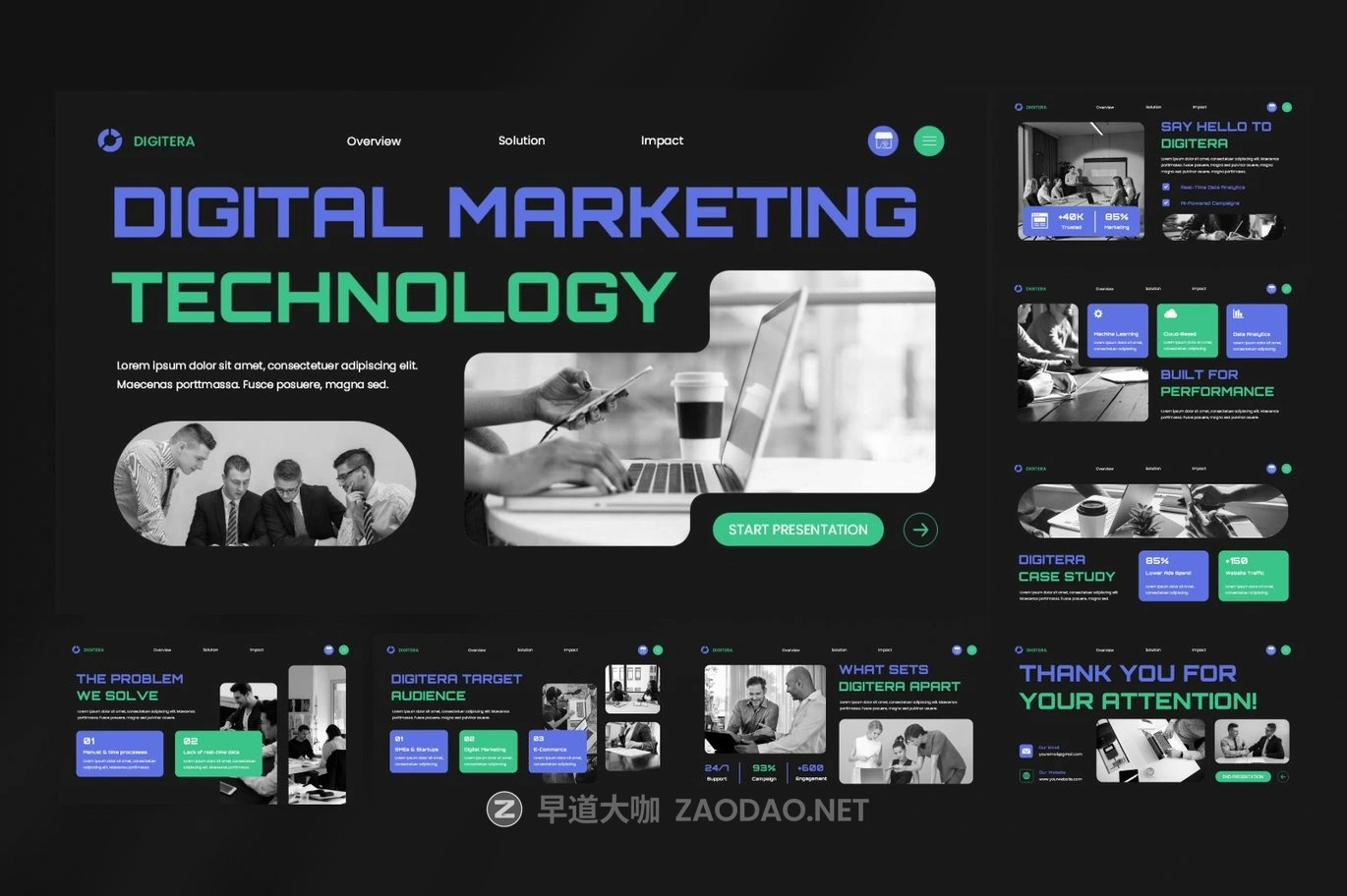 现代时尚品牌营销策划演示文稿设计ppt模版 Digital Marketing Technology PowerPoint插图1 现代时尚品牌营销策划演示文稿设计ppt模版 Digital Marketing Technology PowerPoint插图1