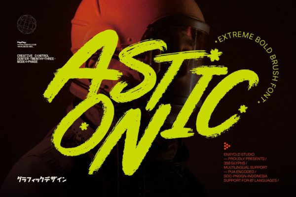 时尚创意杂志海报徽标设计手写英文字体安装包 NCL Astonic – Bold Brush Script特色图 时尚创意杂志海报徽标设计手写英文字体安装包 NCL Astonic – Bold Brush Script