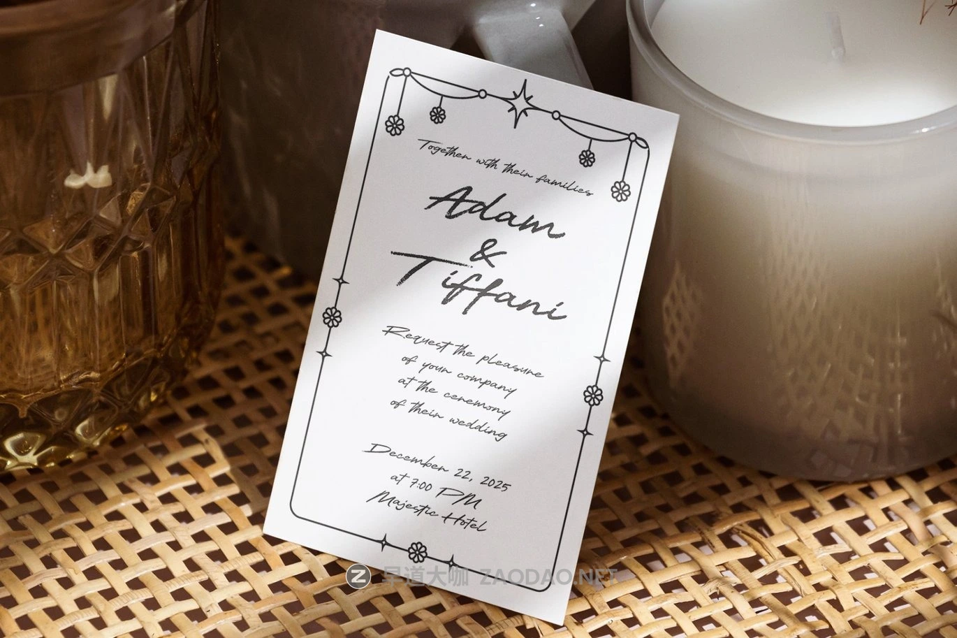 优雅浪漫婚礼邀请函包装海报设计手写英文字体安装包 Kajompi插图7 优雅浪漫婚礼邀请函包装海报设计手写英文字体安装包 Kajompi插图7