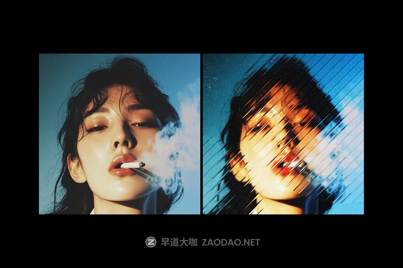 玻璃折射分形对角倾斜模糊照片效果ps特效滤镜样机 Diagonal Glass Photo Effect插图1 玻璃折射分形对角倾斜模糊照片效果ps特效滤镜样机 Diagonal Glass Photo Effect插图1