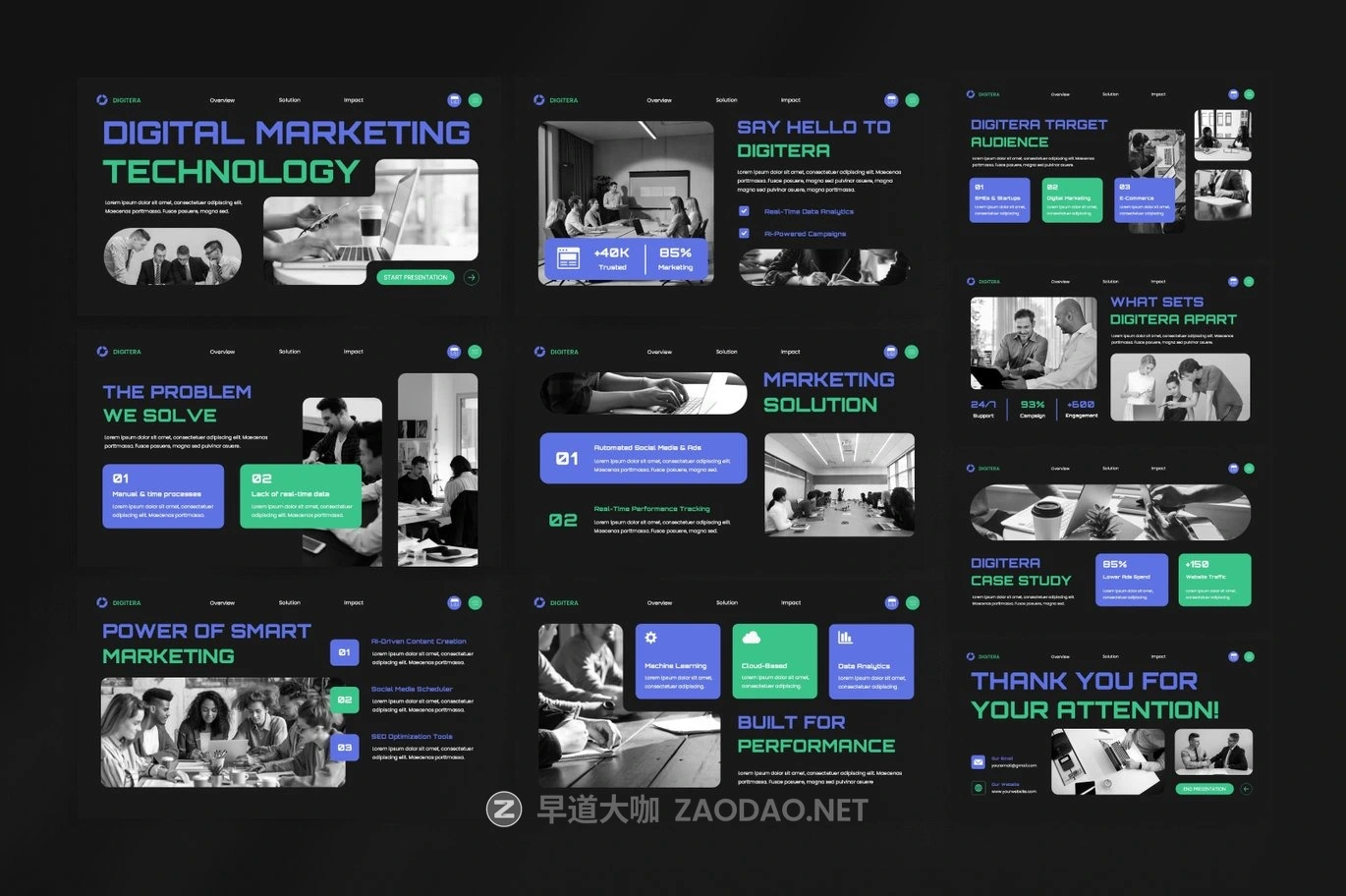 现代时尚品牌营销策划演示文稿设计ppt模版 Digital Marketing Technology PowerPoint插图2 现代时尚品牌营销策划演示文稿设计ppt模版 Digital Marketing Technology PowerPoint插图2