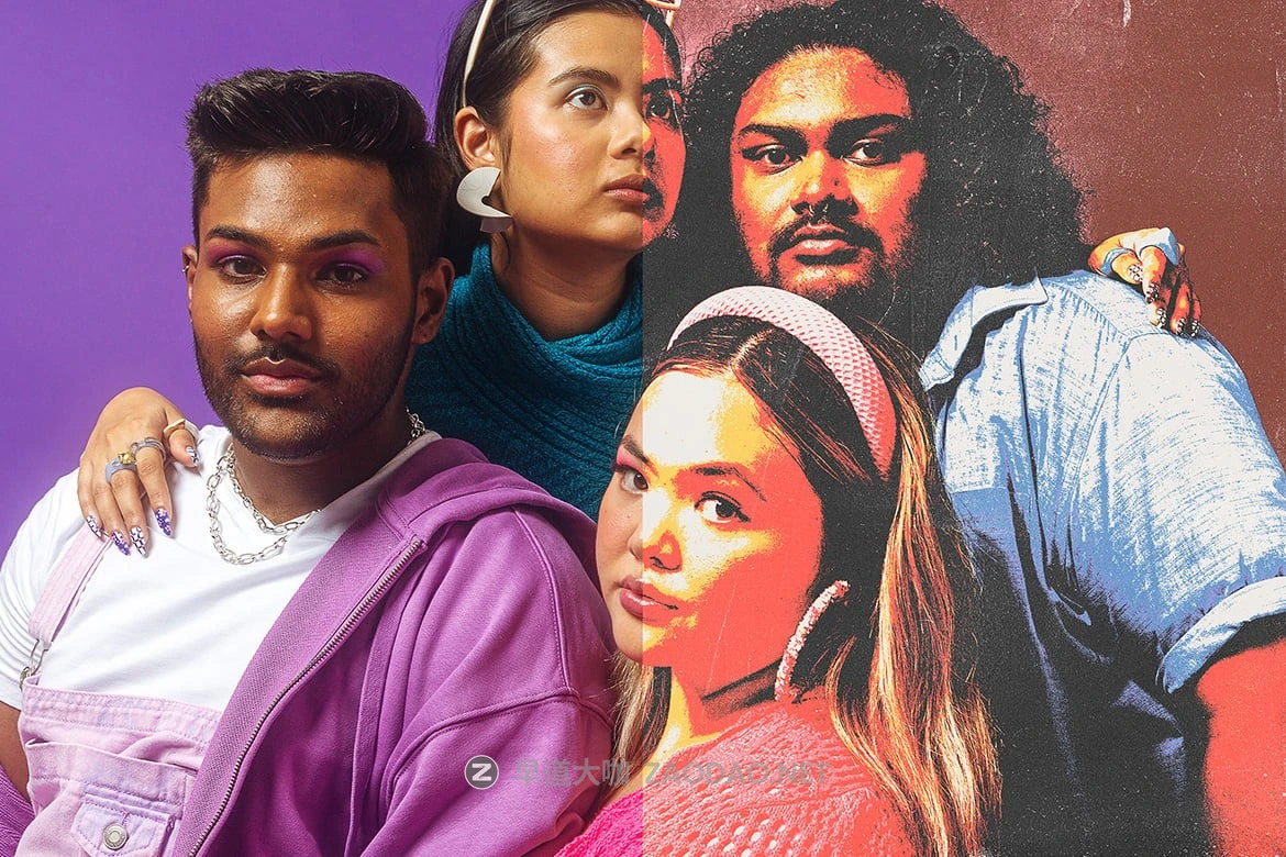 创意波谱艺术划痕做旧照片效果ps特效滤镜样机 Grunge Pop Art Image Effect Mockup插图7 创意波谱艺术划痕做旧照片效果ps特效滤镜样机 Grunge Pop Art Image Effect Mockup插图7