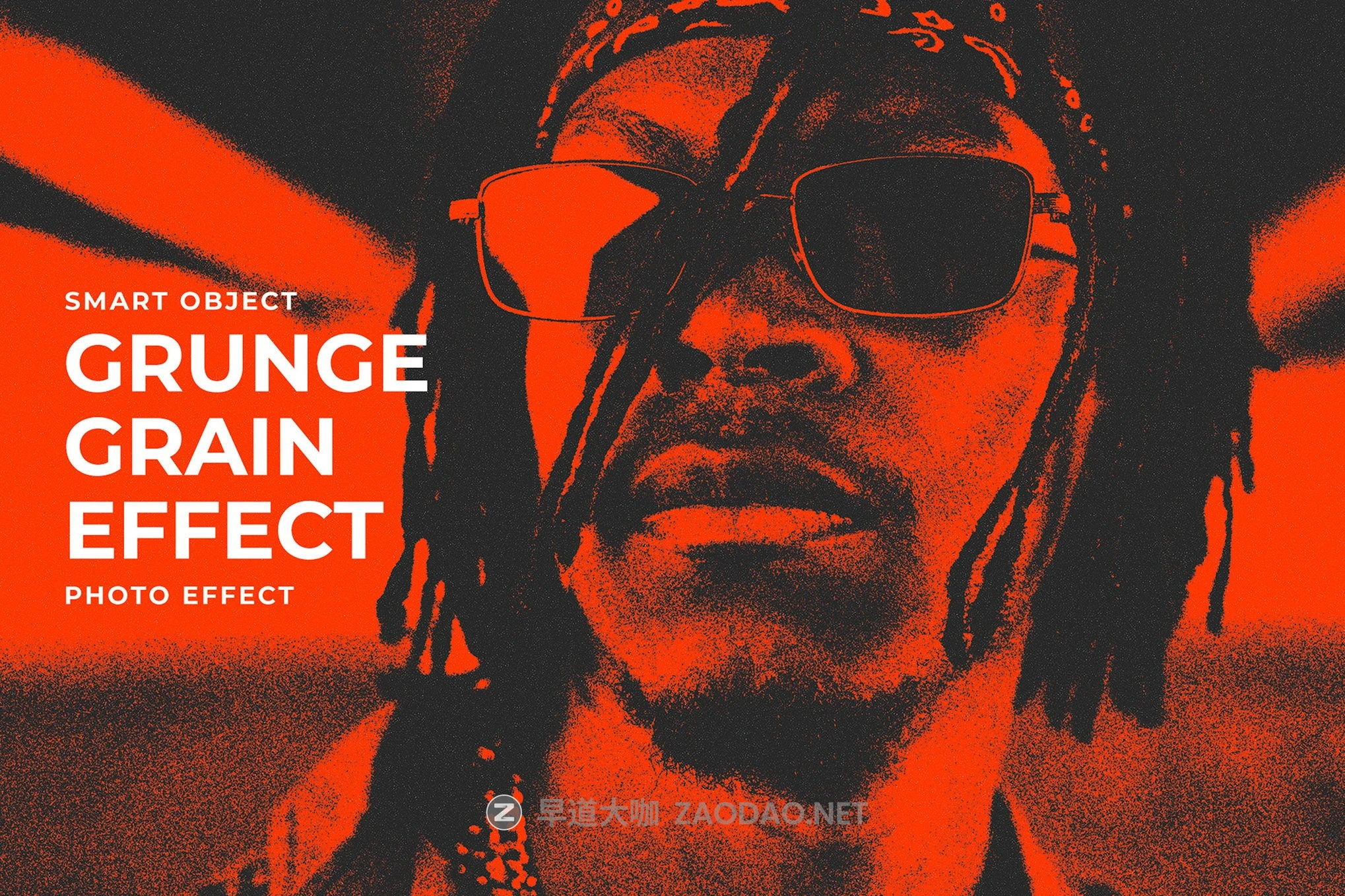 做旧燥点地下重金属嘻哈说唱风格人像图片修图ps特效滤镜样机 Orange Grunge Grain Image Effect Mockup插图 做旧燥点地下重金属嘻哈说唱风格人像图片修图ps特效滤镜样机 Orange Grunge Grain Image Effect Mockup插图