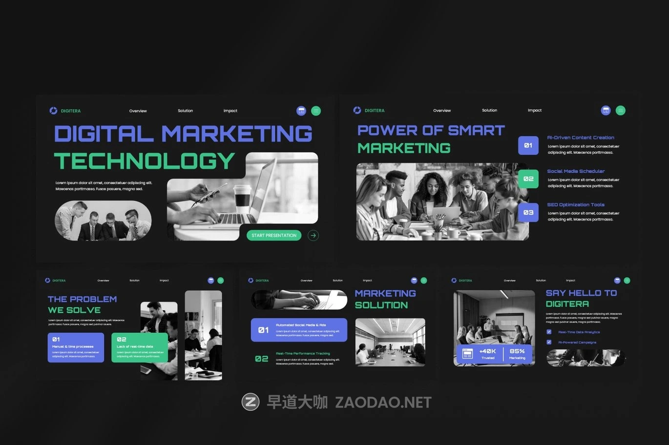 现代时尚品牌营销策划演示文稿设计ppt模版 Digital Marketing Technology PowerPoint插图3 现代时尚品牌营销策划演示文稿设计ppt模版 Digital Marketing Technology PowerPoint插图3
