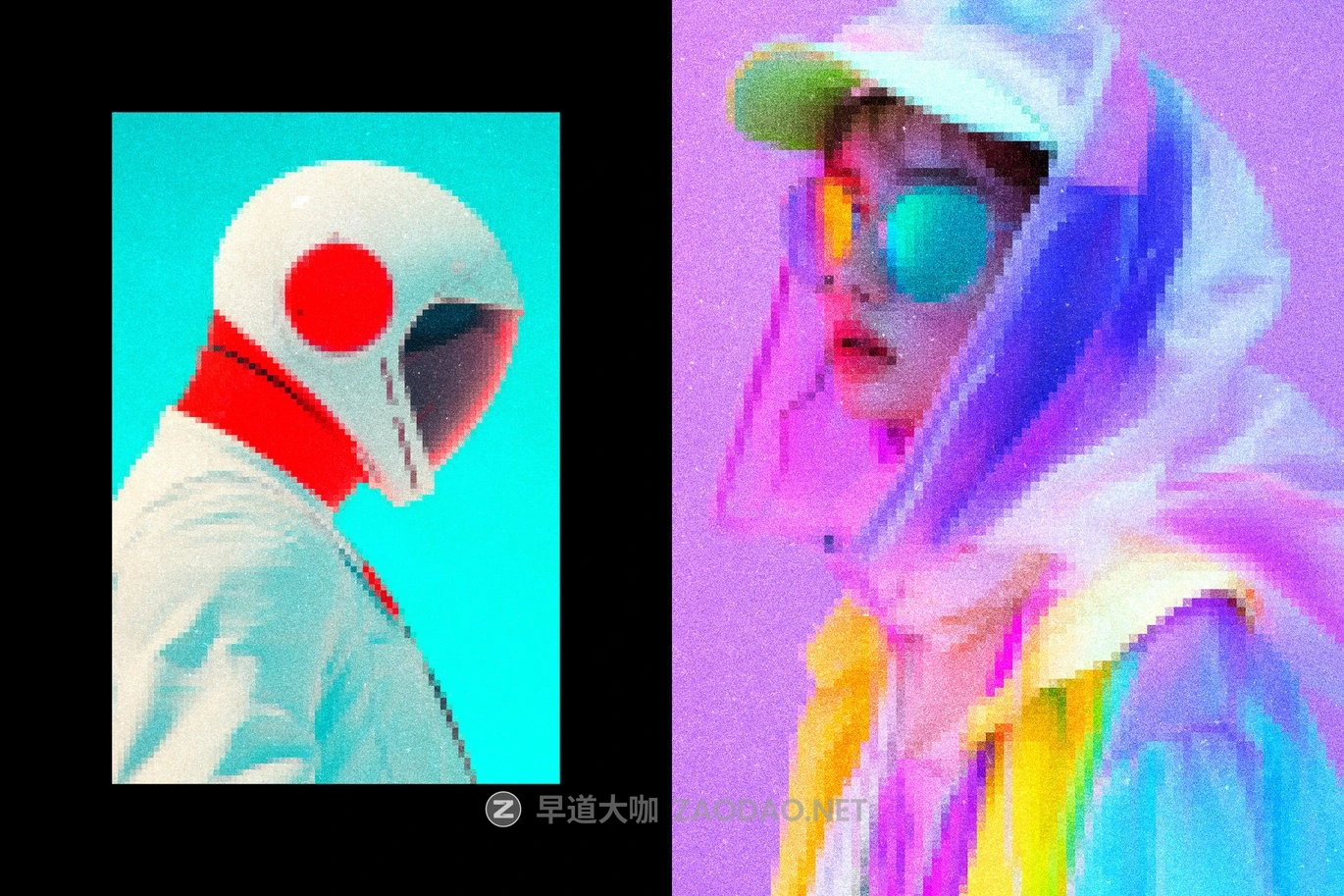 创意像素风马赛克照片效果ps特效滤镜样机 Pixel Photo Effect插图5 创意像素风马赛克照片效果ps特效滤镜样机 Pixel Photo Effect插图5