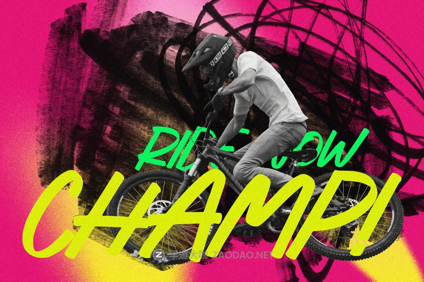 潮流前卫涂鸦风杂志海报徽标设计手写英文字体安装包 Hyper Neumax — Playful Bold Urban Marker Font插图2 潮流前卫涂鸦风杂志海报徽标设计手写英文字体安装包 Hyper Neumax — Playful Bold Urban Marker Font插图2