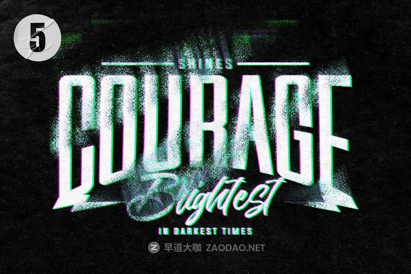 时尚复古故障扭曲失真效果ps文本样机素材 Glitch Distort Text & Logo Effect插图2 时尚复古故障扭曲失真效果ps文本样机素材 Glitch Distort Text & Logo Effect插图2