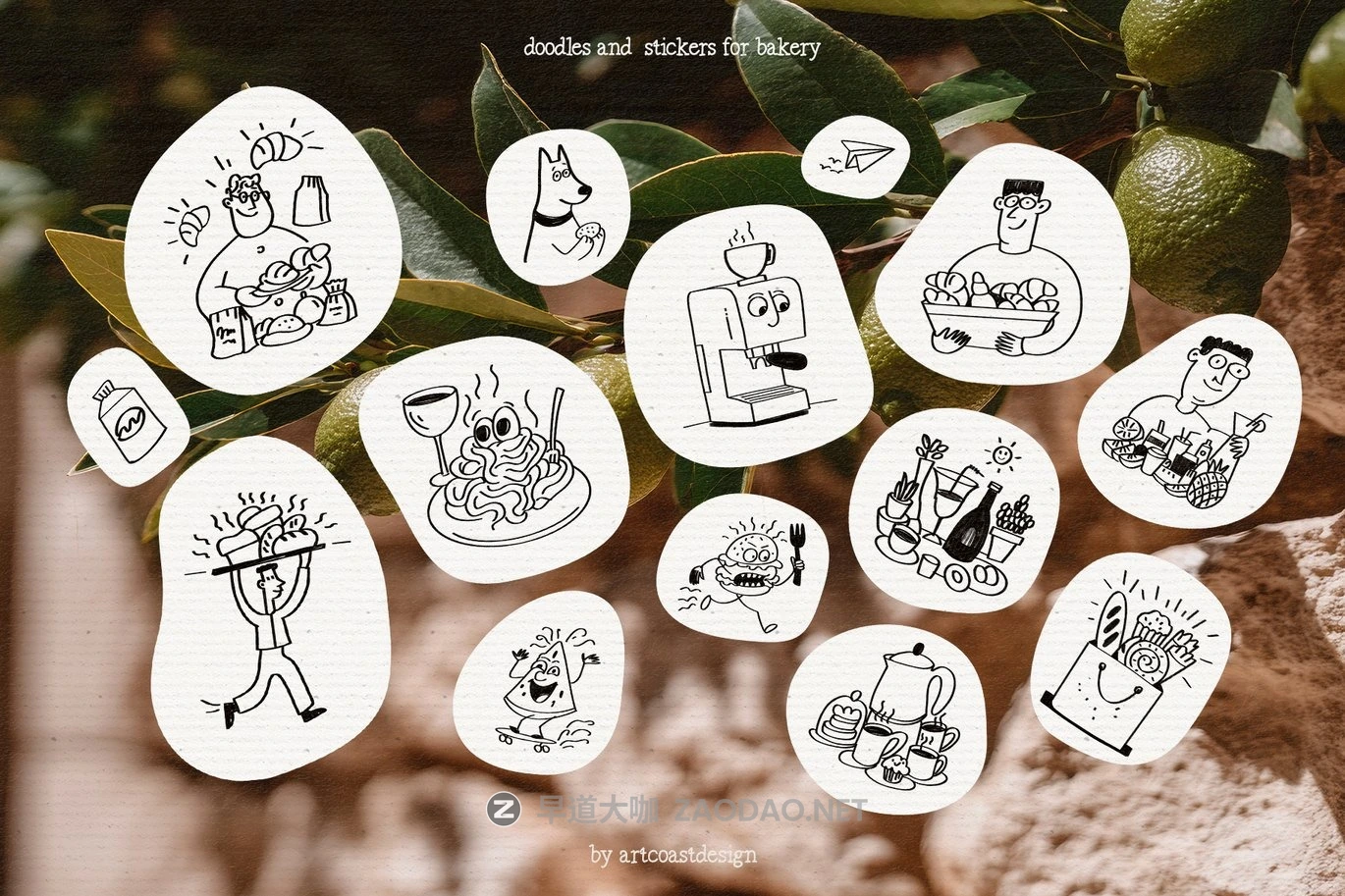 169款卡通趣味手绘涂鸦风格美食元素菜单标志海报手绘插图png免抠图设计素材 Handdrawn Cafe Stickers插图7 169款卡通趣味手绘涂鸦风格美食元素菜单标志海报手绘插图png免抠图设计素材 Handdrawn Cafe Stickers插图7