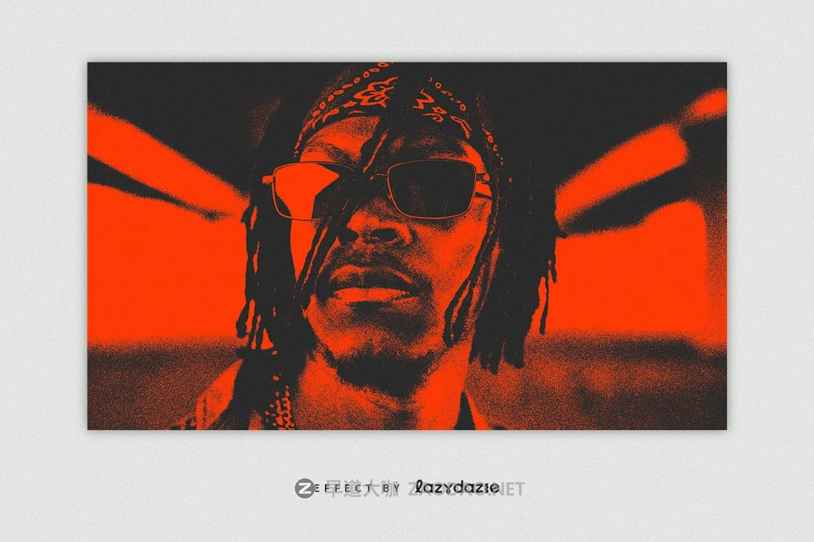 做旧燥点地下重金属嘻哈说唱风格人像图片修图ps特效滤镜样机 Orange Grunge Grain Image Effect Mockup插图5 做旧燥点地下重金属嘻哈说唱风格人像图片修图ps特效滤镜样机 Orange Grunge Grain Image Effect Mockup插图5