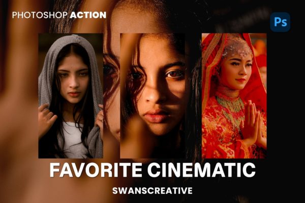 时尚复古美学电影肖像摄影照片调色ps动作模版 Mystic Noir Photoshop Action特色图 时尚复古美学电影肖像摄影照片调色ps动作模版 Mystic Noir Photoshop Action