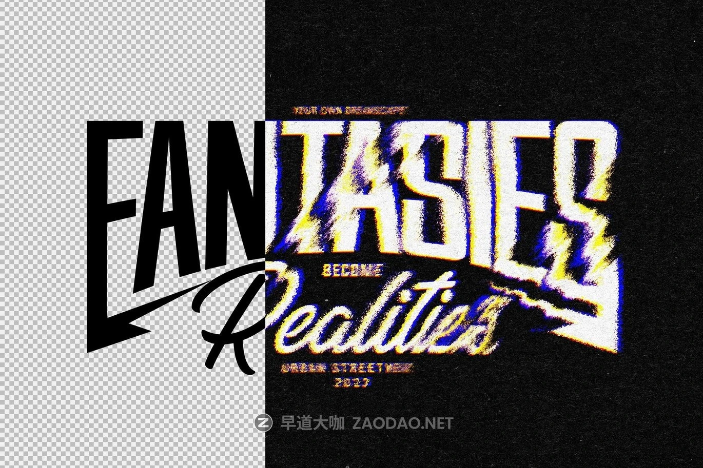 时尚复古故障扭曲失真效果ps文本样机素材 Glitch Distort Text & Logo Effect插图6 时尚复古故障扭曲失真效果ps文本样机素材 Glitch Distort Text & Logo Effect插图6