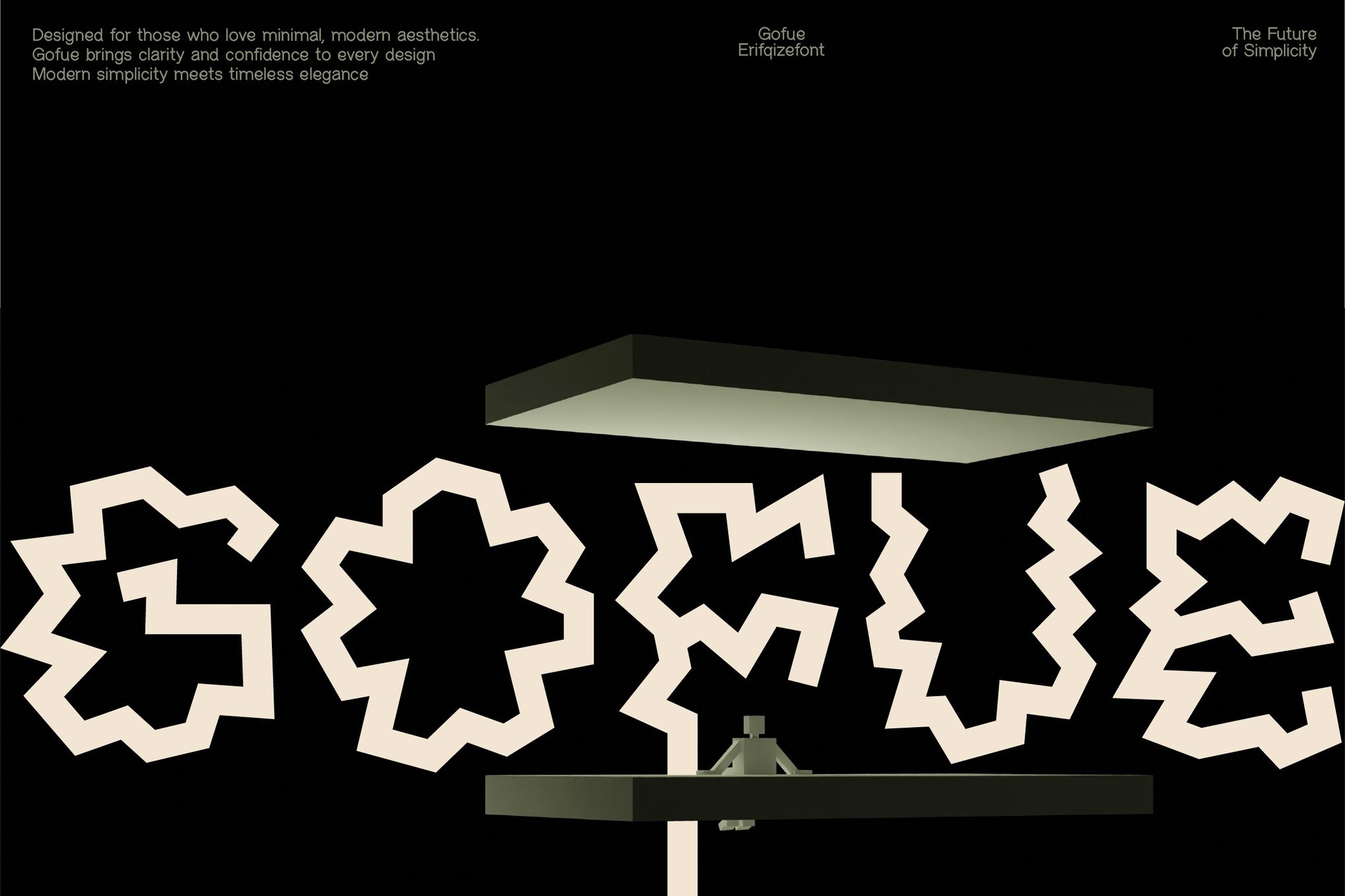 复古故障美学品牌海报徽标设计装饰英文字体安装包 Gofue特色图 复古故障美学品牌海报徽标设计装饰英文字体安装包 Gofue