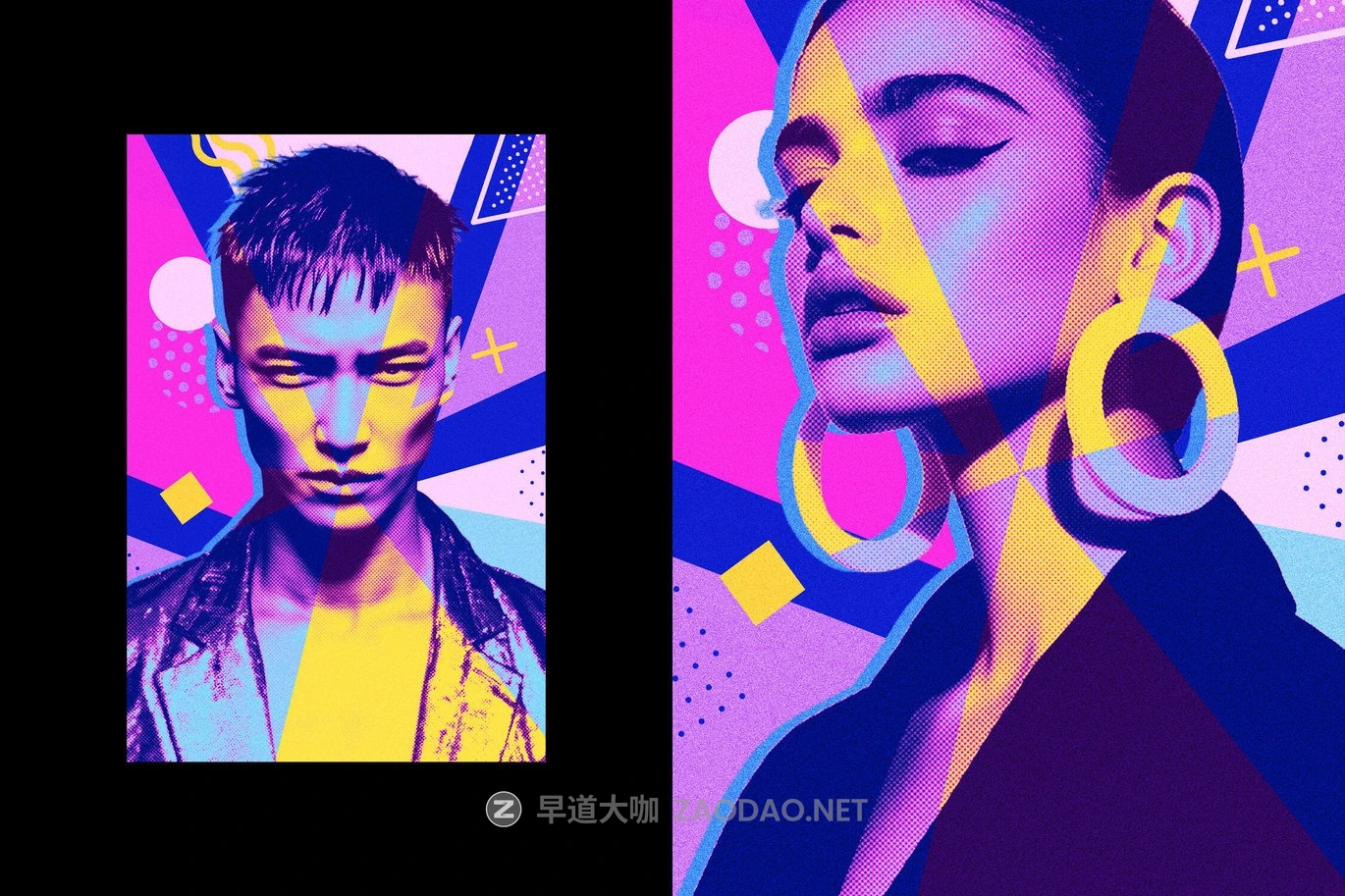 复古半调卡通漫画照片效果ps特效滤镜样机 Bright Art Photo Effect插图1 复古半调卡通漫画照片效果ps特效滤镜样机 Bright Art Photo Effect插图1