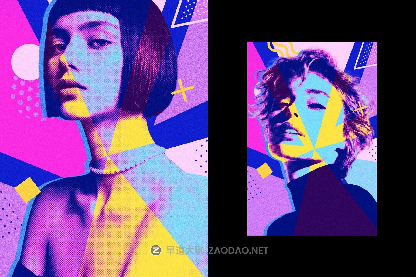 复古半调卡通漫画照片效果ps特效滤镜样机 Bright Art Photo Effect插图2 复古半调卡通漫画照片效果ps特效滤镜样机 Bright Art Photo Effect插图2