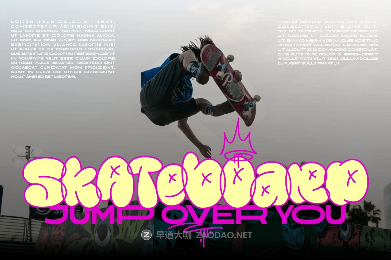 时尚涂鸦风杂志海报徽标设计无衬线英文字体安装包 Blupsky插图3 时尚涂鸦风杂志海报徽标设计无衬线英文字体安装包 Blupsky插图3