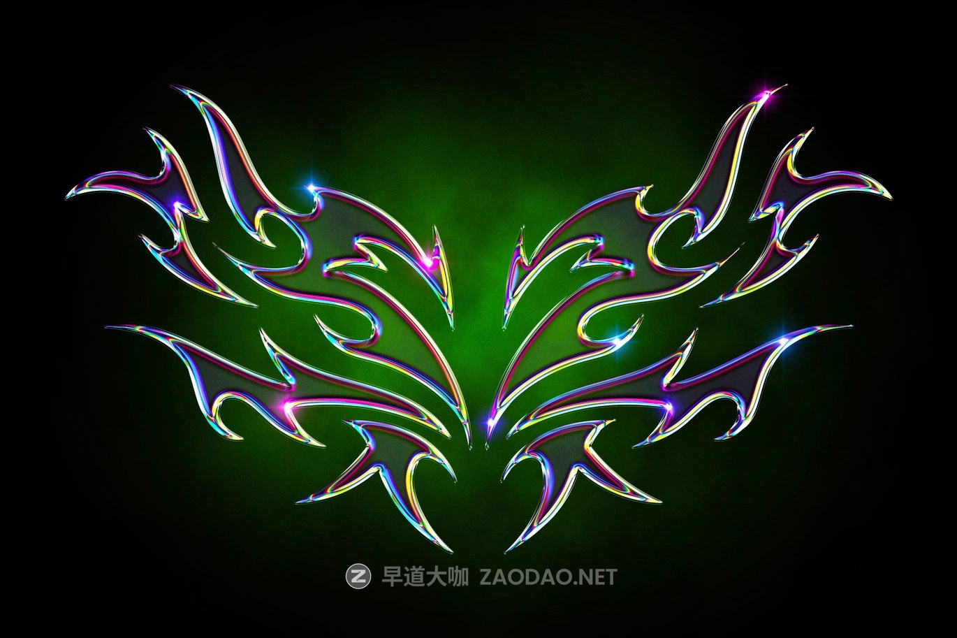 酸性金属镀铬3D立体效果ps文本滤镜样机 Toxic Spark Chrome Text Effect插图3 酸性金属镀铬3D立体效果ps文本滤镜样机 Toxic Spark Chrome Text Effect插图3