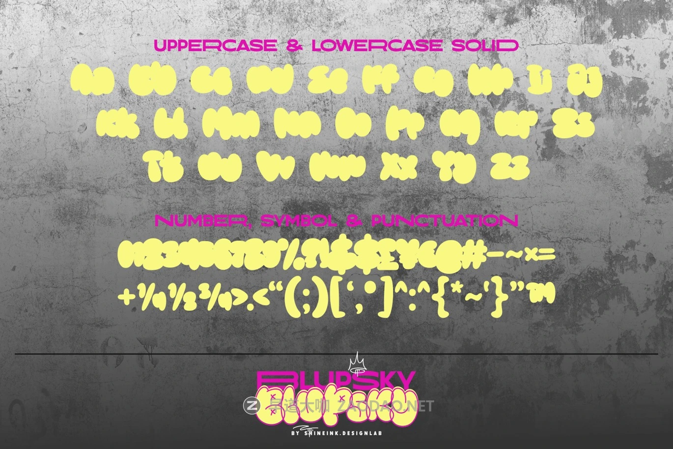 时尚涂鸦风杂志海报徽标设计无衬线英文字体安装包 Blupsky插图10 时尚涂鸦风杂志海报徽标设计无衬线英文字体安装包 Blupsky插图10