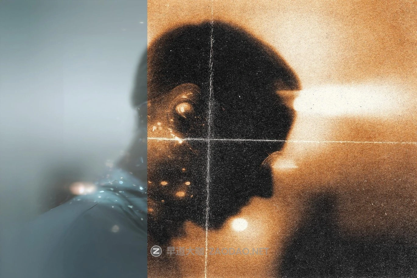 复古梦幻折痕颗粒照片效果ps特效滤镜样机 Air Brush Threshold Effect插图6 复古梦幻折痕颗粒照片效果ps特效滤镜样机 Air Brush Threshold Effect插图6