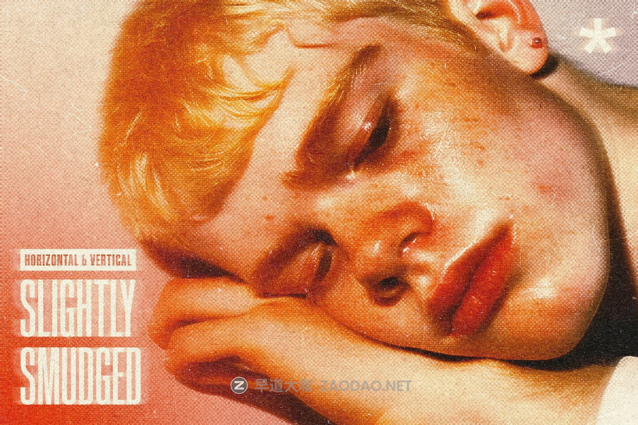 模糊半调划痕照片效果ps特效滤镜样机 Slightly Smudged Halftone Effect插图 模糊半调划痕照片效果ps特效滤镜样机 Slightly Smudged Halftone Effect插图