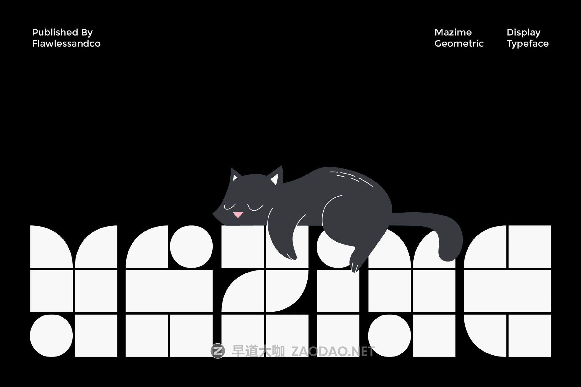 现代极简几何状品牌海报徽标设计装饰英文字体安装包 Display Mazime Font插图 现代极简几何状品牌海报徽标设计装饰英文字体安装包 Display Mazime Font插图