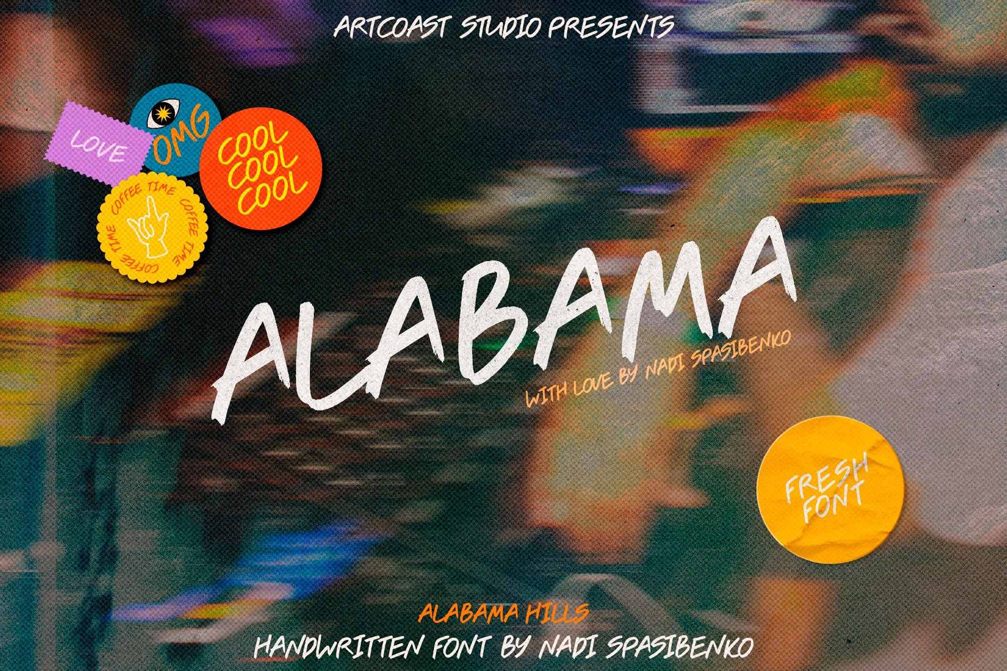 潮流时尚品牌包装徽标设计手写英文字体安装包 Alabama Handwritten Font特色图 潮流时尚品牌包装徽标设计手写英文字体安装包 Alabama Handwritten Font