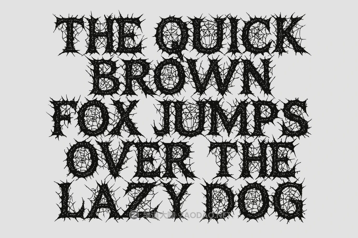 黑暗恐怖电影海报书籍封面设计装饰英文字体安装包 Ruins Dark – Horror Typeface插图6 黑暗恐怖电影海报书籍封面设计装饰英文字体安装包 Ruins Dark – Horror Typeface插图6