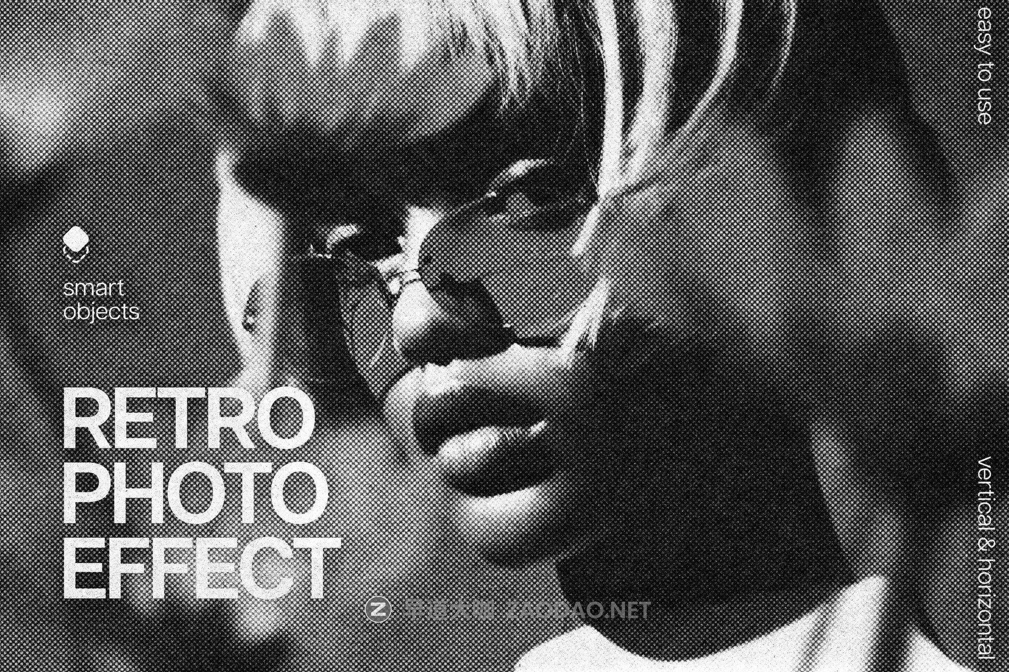 复古半调扫描打印照片效果ps特效滤镜样机 Retro Halftone Photo Effect插图 复古半调扫描打印照片效果ps特效滤镜样机 Retro Halftone Photo Effect插图