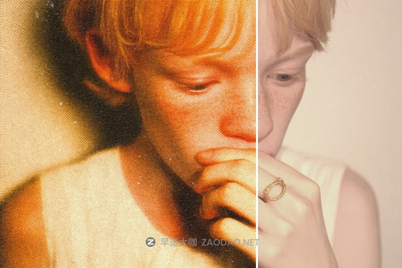 模糊半调划痕照片效果ps特效滤镜样机 Slightly Smudged Halftone Effect插图6 模糊半调划痕照片效果ps特效滤镜样机 Slightly Smudged Halftone Effect插图6