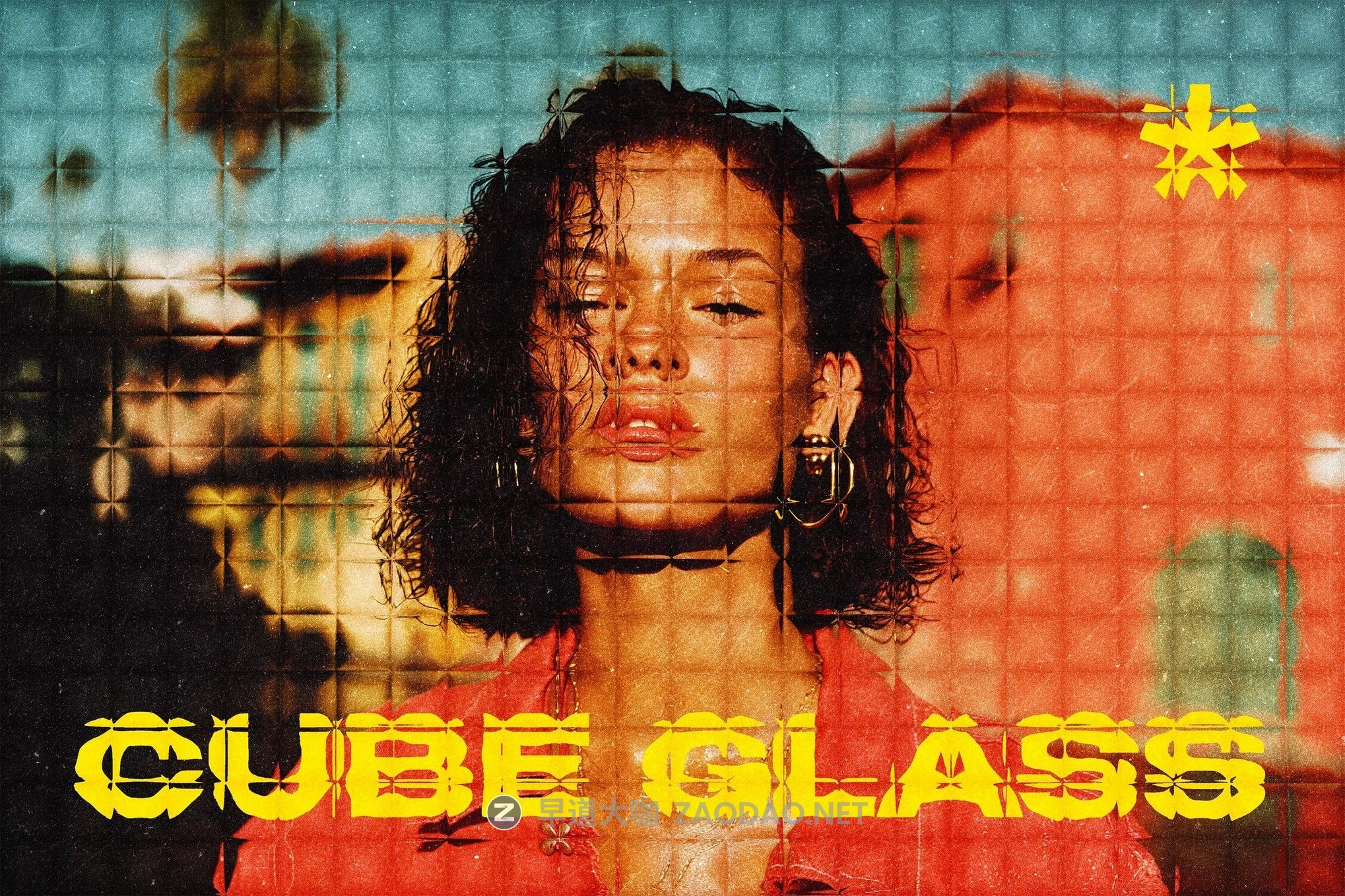 透明玻璃折射分形模糊照片效果ps特效滤镜样机 Cube Glass Photo Effect插图 透明玻璃折射分形模糊照片效果ps特效滤镜样机 Cube Glass Photo Effect插图