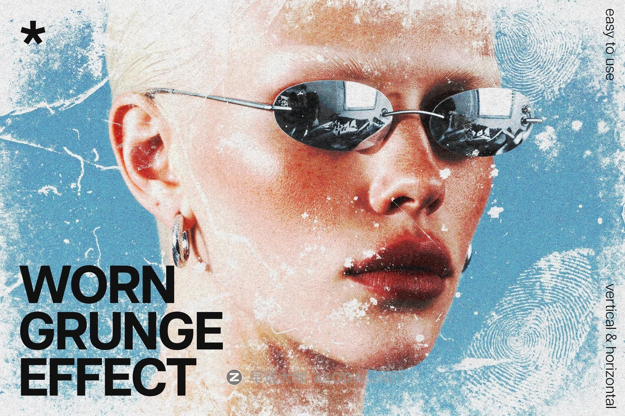 磨损划痕颗粒纹理照片效果ps特效滤镜样机 Worn Grunge Photo Effect插图 磨损划痕颗粒纹理照片效果ps特效滤镜样机 Worn Grunge Photo Effect插图