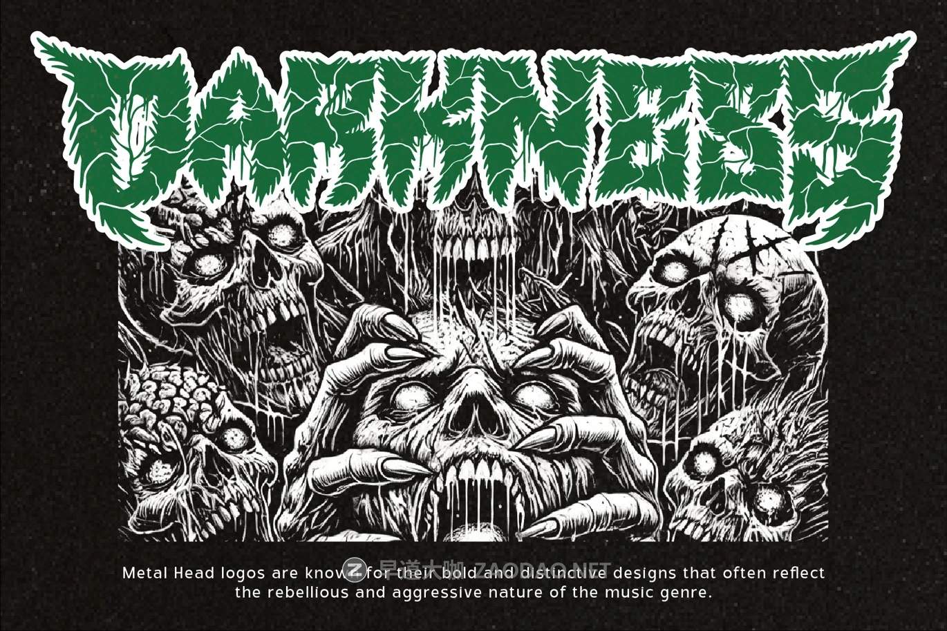 创意恐怖重金属风格海报电影标题设计装饰英文字体安装包 Navor Fear – Energic Metalhead Font插图 创意恐怖重金属风格海报电影标题设计装饰英文字体安装包 Navor Fear – Energic Metalhead Font插图