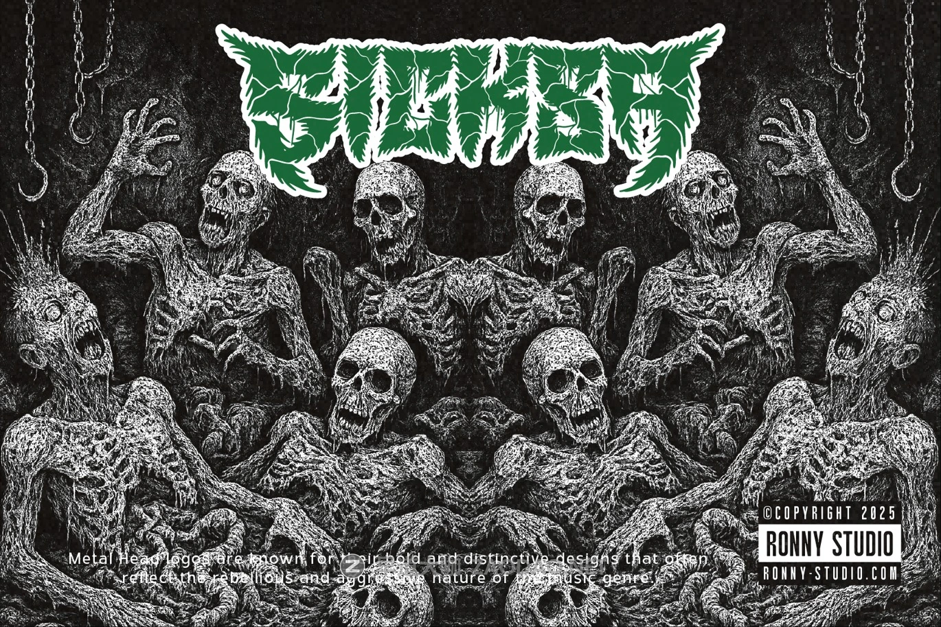 创意恐怖重金属风格海报电影标题设计装饰英文字体安装包 Navor Fear – Energic Metalhead Font插图5 创意恐怖重金属风格海报电影标题设计装饰英文字体安装包 Navor Fear – Energic Metalhead Font插图5