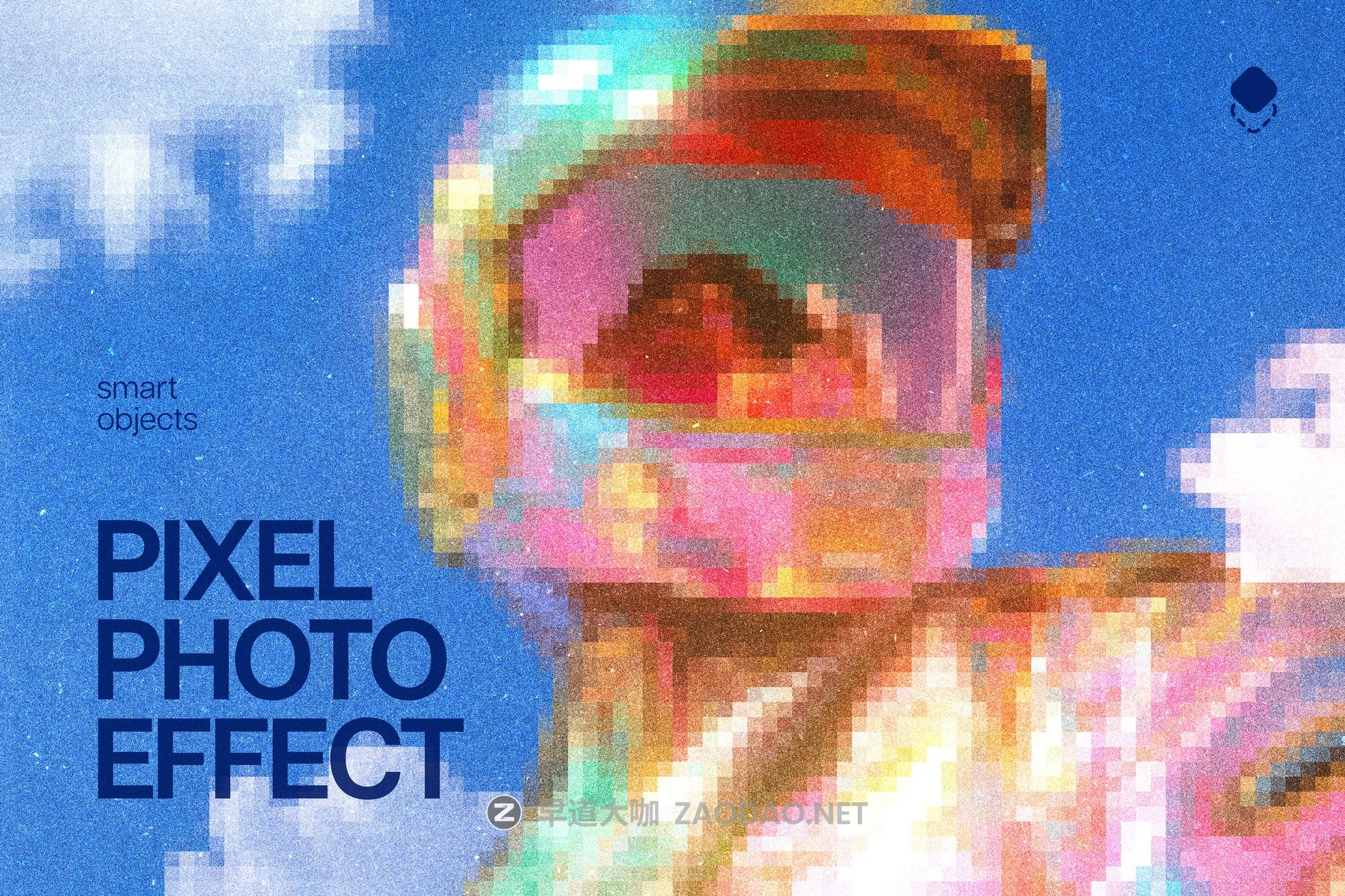 创意像素风马赛克照片效果ps特效滤镜样机 Pixel Photo Effect插图 创意像素风马赛克照片效果ps特效滤镜样机 Pixel Photo Effect插图