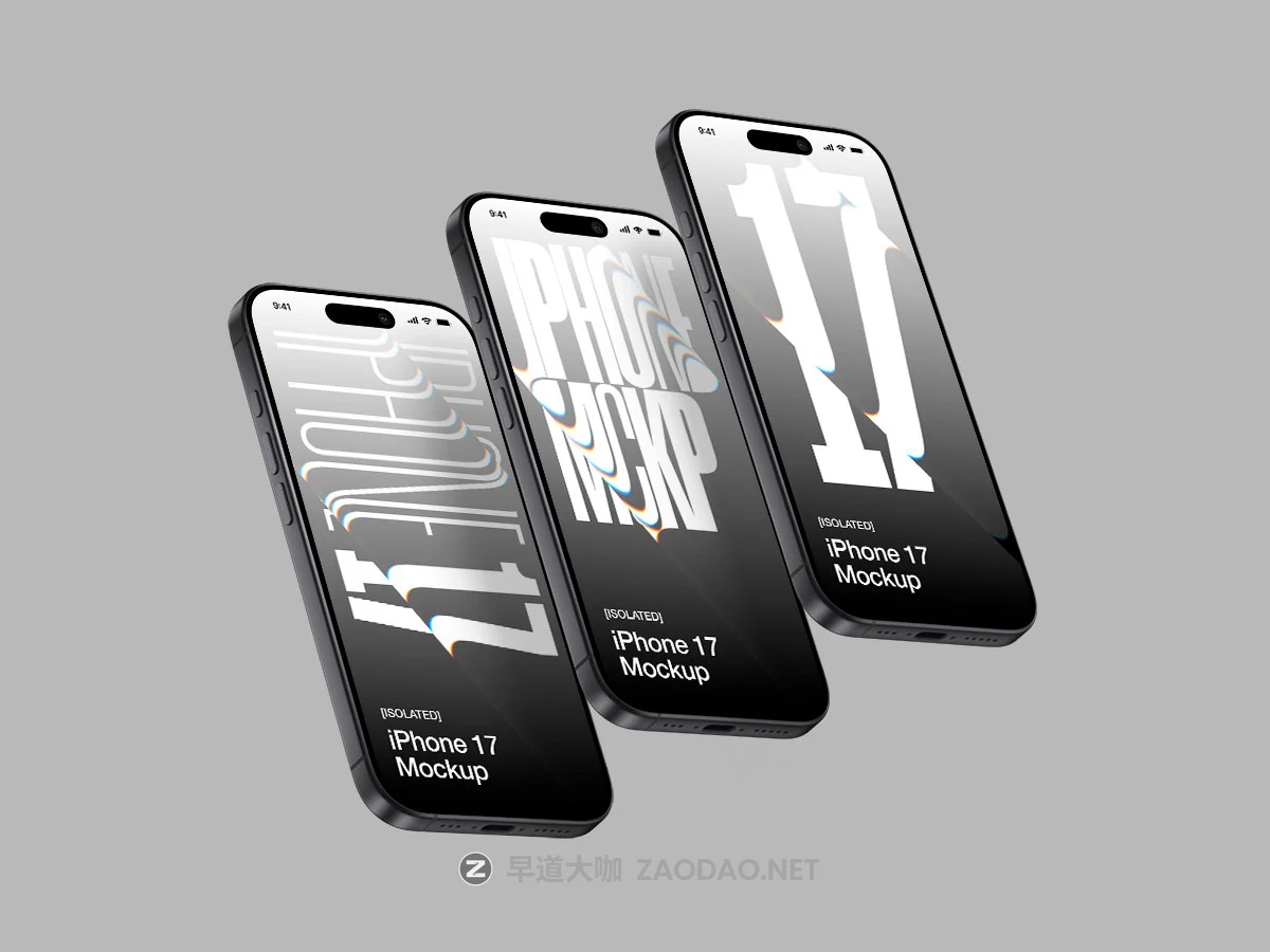 17款手机广告UI素材App设计作品展示苹果iPhone 17贴图效果图ps/figma/sketch样机 iPhone 17 Mockup by ls.graphics插图6 17款手机广告UI素材App设计作品展示苹果iPhone 17贴图效果图ps/figma/sketch样机 iPhone 17 Mockup by ls.graphics插图6