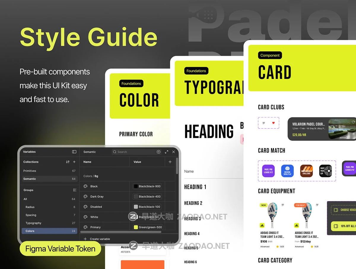 90+屏高级体育锻炼运动设施装备服装场地教练课程预定购买app应用程序ui界面设计figma模板 Padel Pro – Padel Booking & Shopping App UI Kit插图3 90+屏高级体育锻炼运动设施装备服装场地教练课程预定购买app应用程序ui界面设计figma模板 Padel Pro – Padel Booking & Shopping App UI Kit插图3