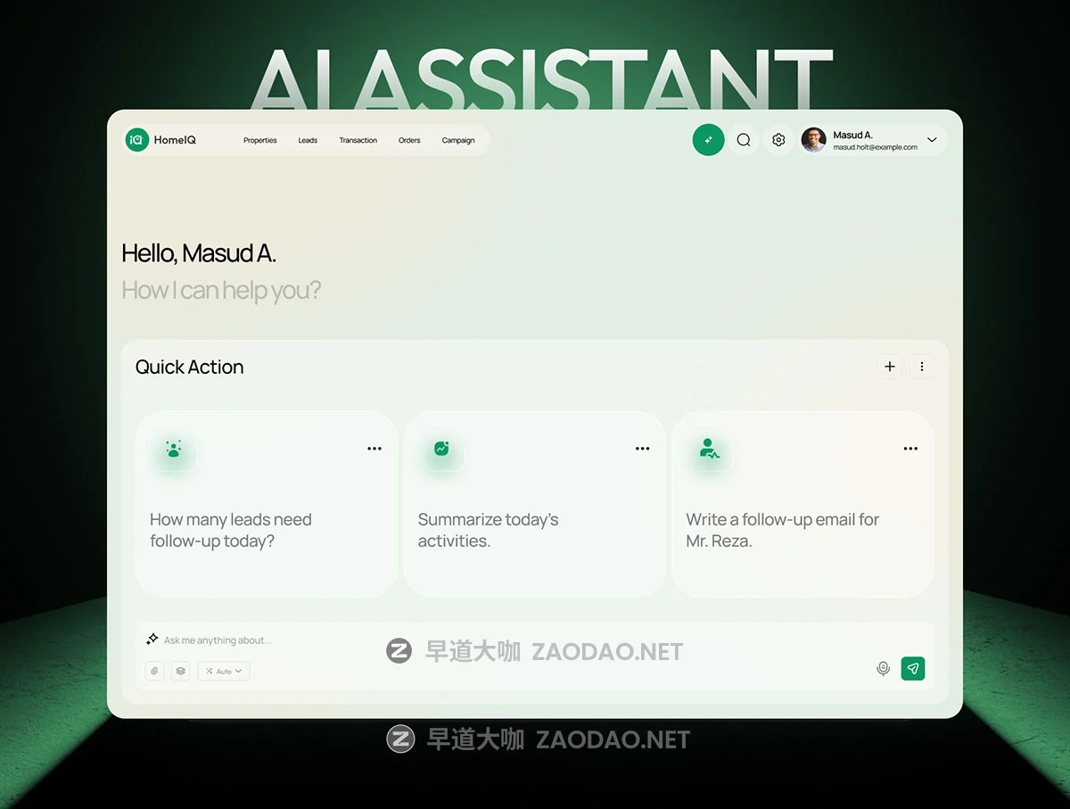 135屏AI智能房地产物业业绩销售数据房价管理仪表盘ui界面设计figma模板素材 HomeIQ – AI Real Estate Management UI Kit插图3 135屏AI智能房地产物业业绩销售数据房价管理仪表盘ui界面设计figma模板素材 HomeIQ – AI Real Estate Management UI Kit插图3