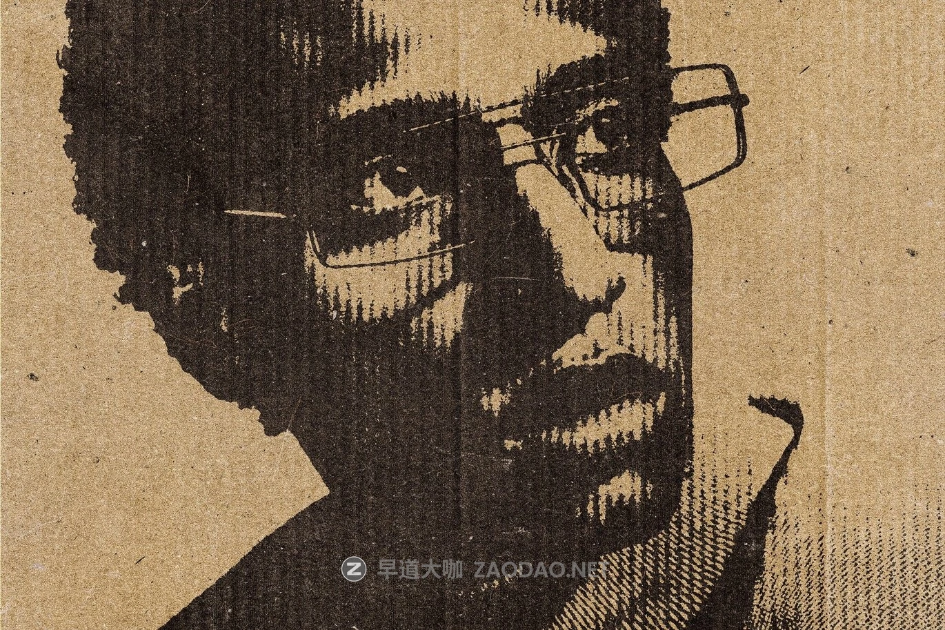 瓦楞纸板条纹半调照片效果ps特效滤镜样机 Cardboard Line Photo Print插图1 瓦楞纸板条纹半调照片效果ps特效滤镜样机 Cardboard Line Photo Print插图1