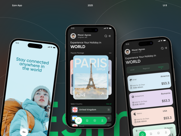 50+屏eSIM卡移动应用流量数据网络app ui界面设计figma模板 eSIM Mobile App Ui Ux Kit – Travel eSIM App特色图 50+屏eSIM卡移动应用流量数据网络app ui界面设计figma模板 eSIM Mobile App Ui Ux Kit – Travel eSIM App